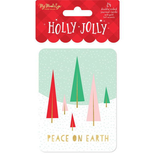 My Minds Eye - Christmas - Holly Jolly Collection - Journal Cards with Foil Accents