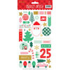 My Minds Eye - Christmas - Holly Jolly Collection - Stickers with Foil Accents