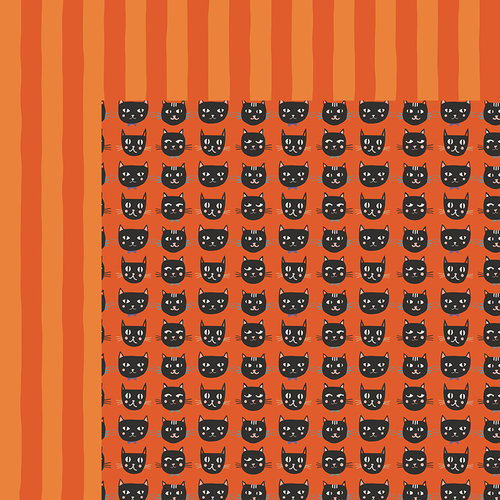 My Minds Eye - Trick or Treat Collection - Halloween - 12 x 12 Double Sided Paper - The Boo Crew