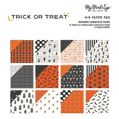 My Minds Eye - Trick or Treat Collection - Halloween - 6 x 6 Paper Pad