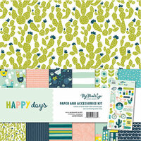 My Mind's Eye - Happy Days Collection - 12 x 12 Collection Pack