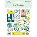 My Mind's Eye - Happy Days Collection - Decorative Brads