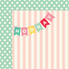 My Minds Eye - Hooray Collection - 12 x 12 Double Sided Paper - Say Hooray