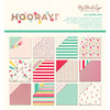 My Minds Eye - Hooray Collection - 6 x 6 Paper Pad with Foil Accents