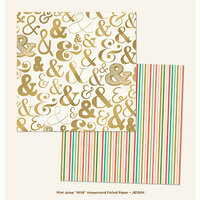 My Minds Eye - Jubilee Collection - Mint Julep - 12 x 12 Double Sided Foil Paper - Wild Ampersand