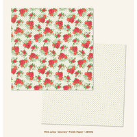 My Minds Eye - Jubilee Collection - Mint Julep - 12 x 12 Double Sided Paper - Journey Fields