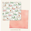 My Minds Eye - Jubilee Collection - Mint Julep - 12 x 12 Double Sided Paper - Ride Bike