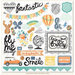 My Minds Eye - Jubilee Collection - Tangerine - 12 x 12 Chipboard Stickers - Elements - Fantastic