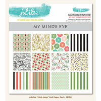 My Mind's Eye - Jubilee Collection - Mint Julep - 6 x 6 Paper Pad