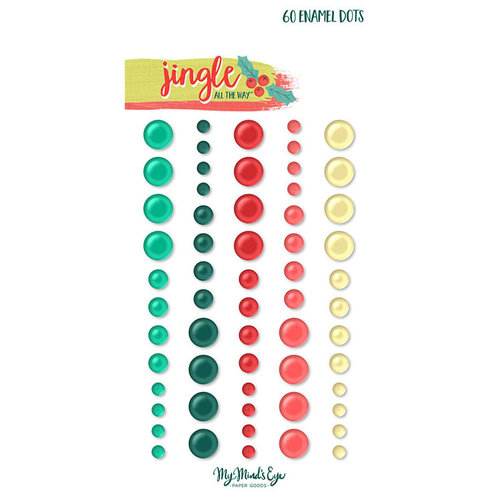 My Minds Eye - Jingle All the Way Collection - Christmas - Enamel Dots