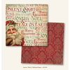 My Mind's Eye - Joyous Collection - Christmas - 12 x 12 Double Sided Glitter Paper - Merry