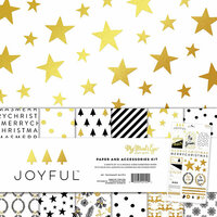 My Minds Eye - Joyful Collection - Christmas - 12 x 12 Paper and Accessories Kit with Foil Accents