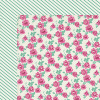 My Mind's Eye - Kate and Co Collection - Cambridge Court - 12 x 12 Double Sided Paper - May Flowers