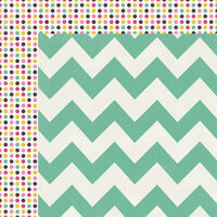 My Mind's Eye - Kate and Co Collection - Cambridge Court - 12 x 12 Double Sided Paper - Chevron