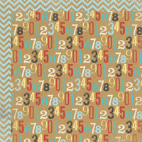 My Mind's Eye - Kraft Funday Collection - Happy Days - 12 x 12 Double Sided Kraft Paper - Countdown