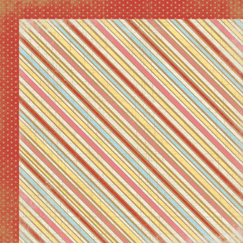 My Mind's Eye - Kraft Funday Collection - Happy Days - 12 x 12 Double Sided Kraft Paper - Icing