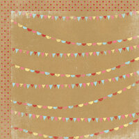 My Mind's Eye - Kraft Funday Collection - Happy Days - 12 x 12 Double Sided Kraft Paper - Sprinkles
