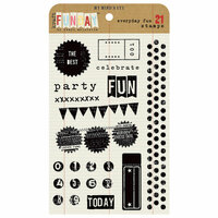 My Mind's Eye - Kraft Funday Collection - Everyday Fun - Clear Acrylic Stamps