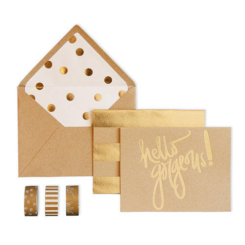 My Minds Eye - Kraft Collection - Card Box Kit - Hello Gorgeous