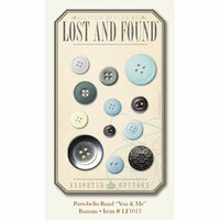 My Mind's Eye - Portobello Road Collection - Buttons - You and Me, CLEARANCE