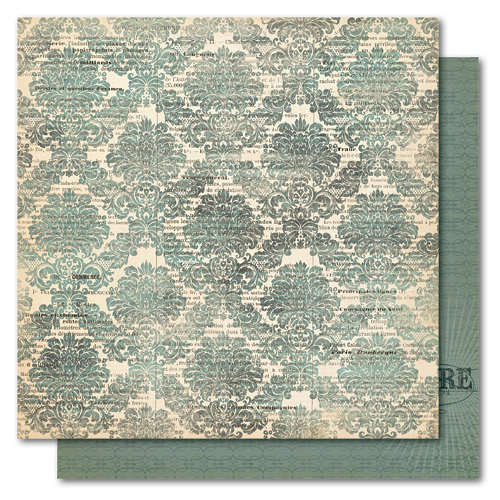 My Mind's Eye - Portobello Road Collection - 12 x 12 Double Sided Paper - Family Brocade, CLEARANCE