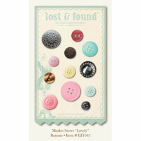 My Mind's Eye - Market Street Collection - Buttons - Lovely, CLEARANCE