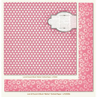 My Mind's Eye - Lost and Found 2 Collection - Blush - 12 x 12 Double Sided Glitter Paper - Better Dotted