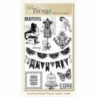 My Mind's Eye - Lost and Found 2 Collection - Blush - Clear Acrylic Stamps - Princess