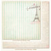 My Mind's Eye - Lost and Found 2 Collection - Blush - 12 x 12 Double Sided Paper - Sweet Eiffel