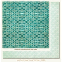 My Mind's Eye - Lost and Found 2 Collection - Breeze - 12 x 12 Double Sided Paper - Precious Motif
