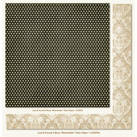 My Mind's Eye - Lost and Found 2 Collection - Rosy - 12 x 12 Double Sided Paper - Remember Dots