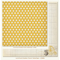 My Mind's Eye - Lost and Found 2 Collection - Sunshine - 12 x 12 Double Sided Glitter Paper - Forever Dotted
