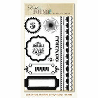 My Mind's Eye - Lost and Found 2 Collection - Sunshine - Clear Acrylic Stamps - Lovely