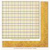 My Mind's Eye - Lost and Found 2 Collection - Sunshine - 12 x 12 Double Sided Paper - Lovely Plaid