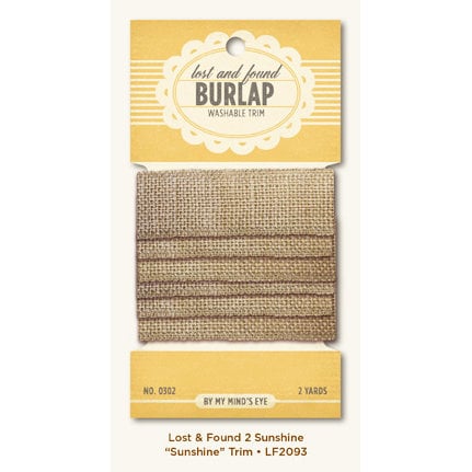 My Mind's Eye - Lost and Found 2 Collection - Sunshine - Trim - Sunshine - Burlap