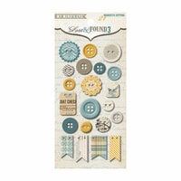My Mind's Eye - Lost and Found 3 Collection - Oliver - Decorative Buttons