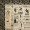 My Mind's Eye - Lost and Found Collection - Halloween - 12 x 12 Double Sided Paper - Hallows Halloween Ads