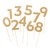My Minds Eye - Vintage Collection - Large Party Picks - Numbers with Glitter Accents
