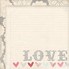 My Mind's Eye - Love Me Collection - 12 x 12 Double Sided Paper - Love