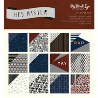 My Minds Eye - Hey Mister Collection - 6 x 6 Paper Pad with Foil Accents