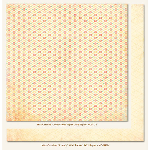 My Mind's Eye - Miss Caroline Collection - Howdy Doody - 12 x 12 Double Sided Paper - Lovely Wall