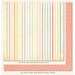 My Mind's Eye - Miss Caroline Collection - Howdy Doody - 12 x 12 Double Sided Paper - Happy Beach Stripe