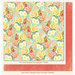 My Mind's Eye - Miss Caroline Collection - Howdy Doody - 12 x 12 Double Sided Paper - Beautiful Roses