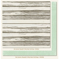 My Mind's Eye - Miss Caroline Collection - Howdy Doody - 12 x 12 Double Sided Paper - Beautiful White Wash