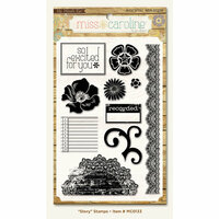 My Mind's Eye - Miss Caroline Collection - Fiddlesticks - Clear Acrylic Stamps - Story