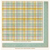 My Mind's Eye - Miss Caroline Collection - Fiddlesticks - 12 x 12 Double Sided Paper - Story Plaid