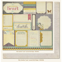 My Mind's Eye - Miss Caroline Collection - Fiddlesticks - 12 x 12 Double Sided Paper - Love Journal