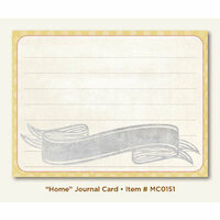 My Mind's Eye - Miss Caroline Collection - Fiddlesticks - Journal Card - Home