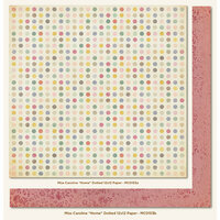 My Mind's Eye - Miss Caroline Collection - Fiddlesticks - 12 x 12 Double Sided Paper - Home Dotted