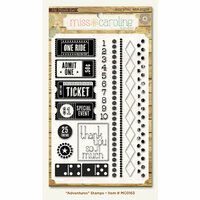 My Mind's Eye - Miss Caroline Collection - Dilly Dally - Clear Acrylic Stamps - Adventures